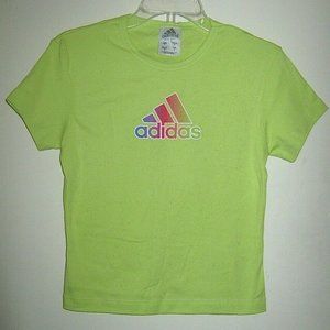 Vintage Adidas rainbow sparkles/glitter t-shirt top